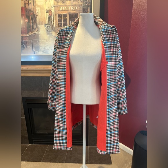 NWT plaid fall coat - Picture 5 of 12